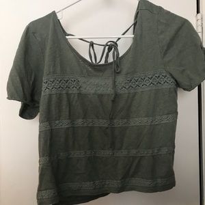 Green Crop Top